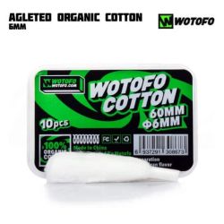 Wotofo - Agleted Organic Cotton (6mm/ 10-pack Bomull)