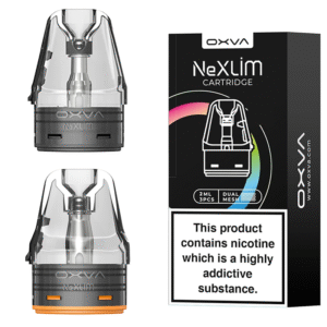 Oxva NeXlim Pod – refillbar e-cigarettpod med 4 ml kapacitet, Dual Mesh coil och justerbart luftflöde, kompatibel med NeXlim och XLIM V3 för MTL och RDL vaping.